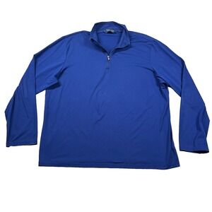 Polo Golf Ralph Lauren 1/4 Zip Mens 2xl Pullover Royal Blue Performance READ